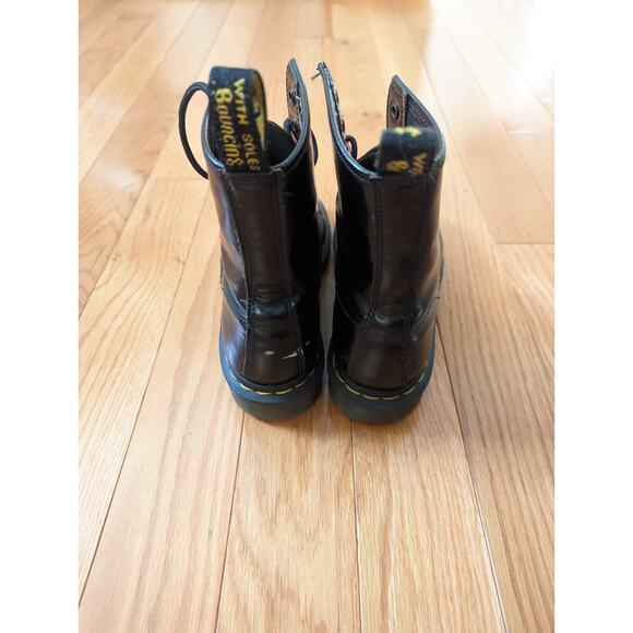 Dr. Martens 1460 Pascal Smooth Leather Lace-up Boots Black AW004 Womens Size 7 - Picture 2 of 6